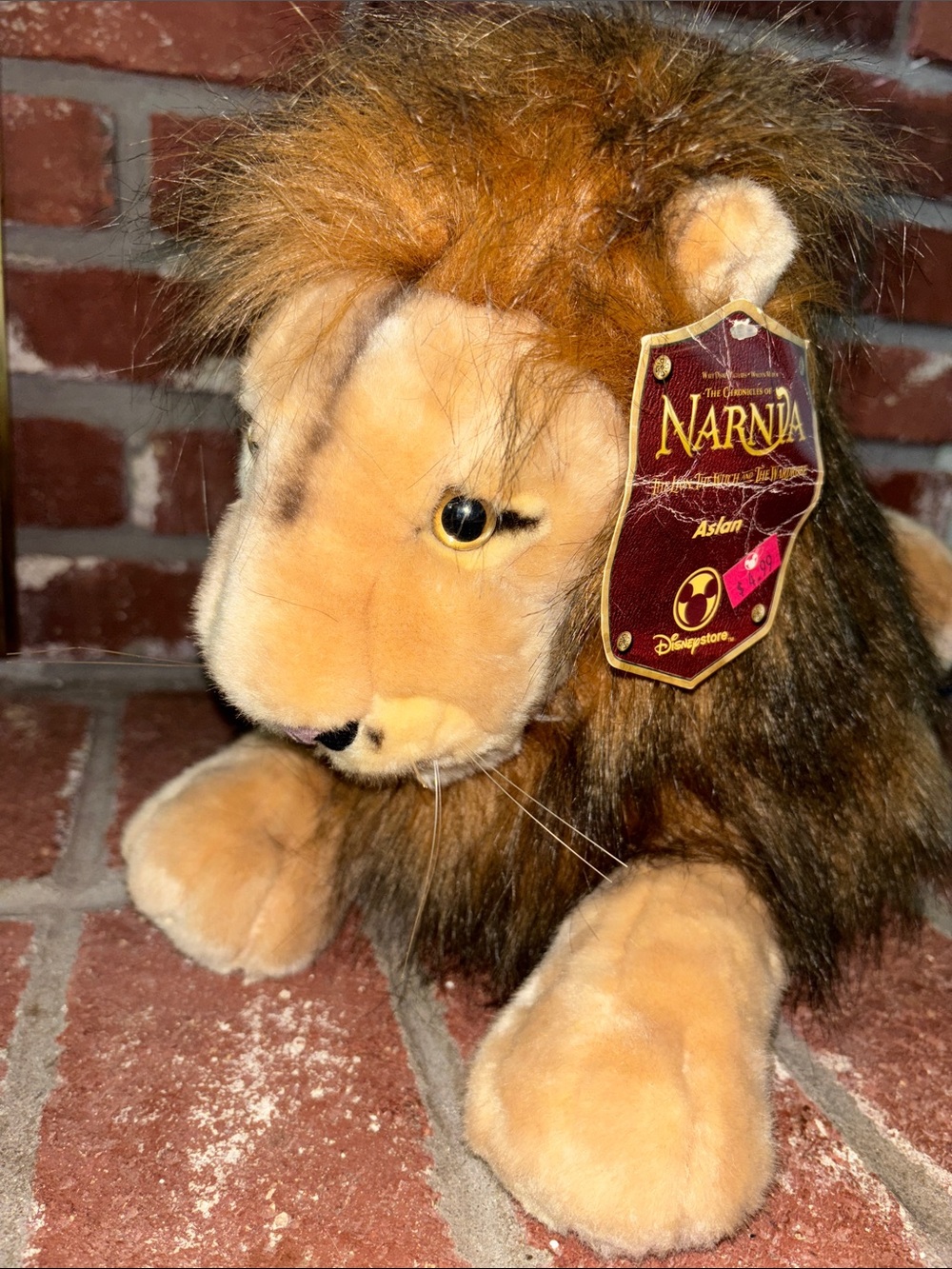 RARE Vintage 19” Disney Plush Aslan Lion 2005 Chronicles of Narnia